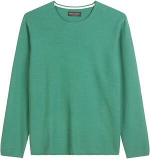 Crewneck, cotton slub, piqué struct