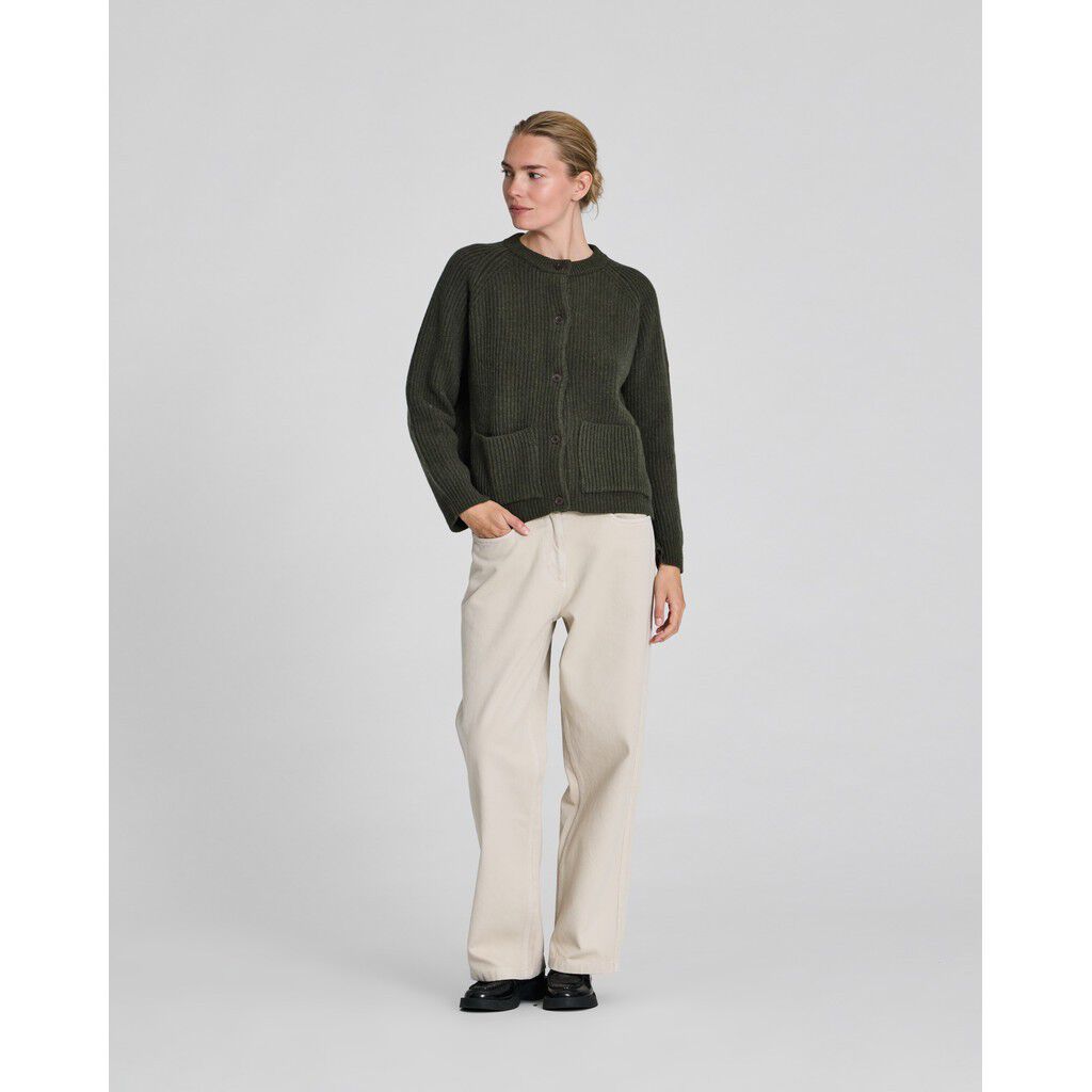 Augusta L/S Cardigan Lambswool Knit