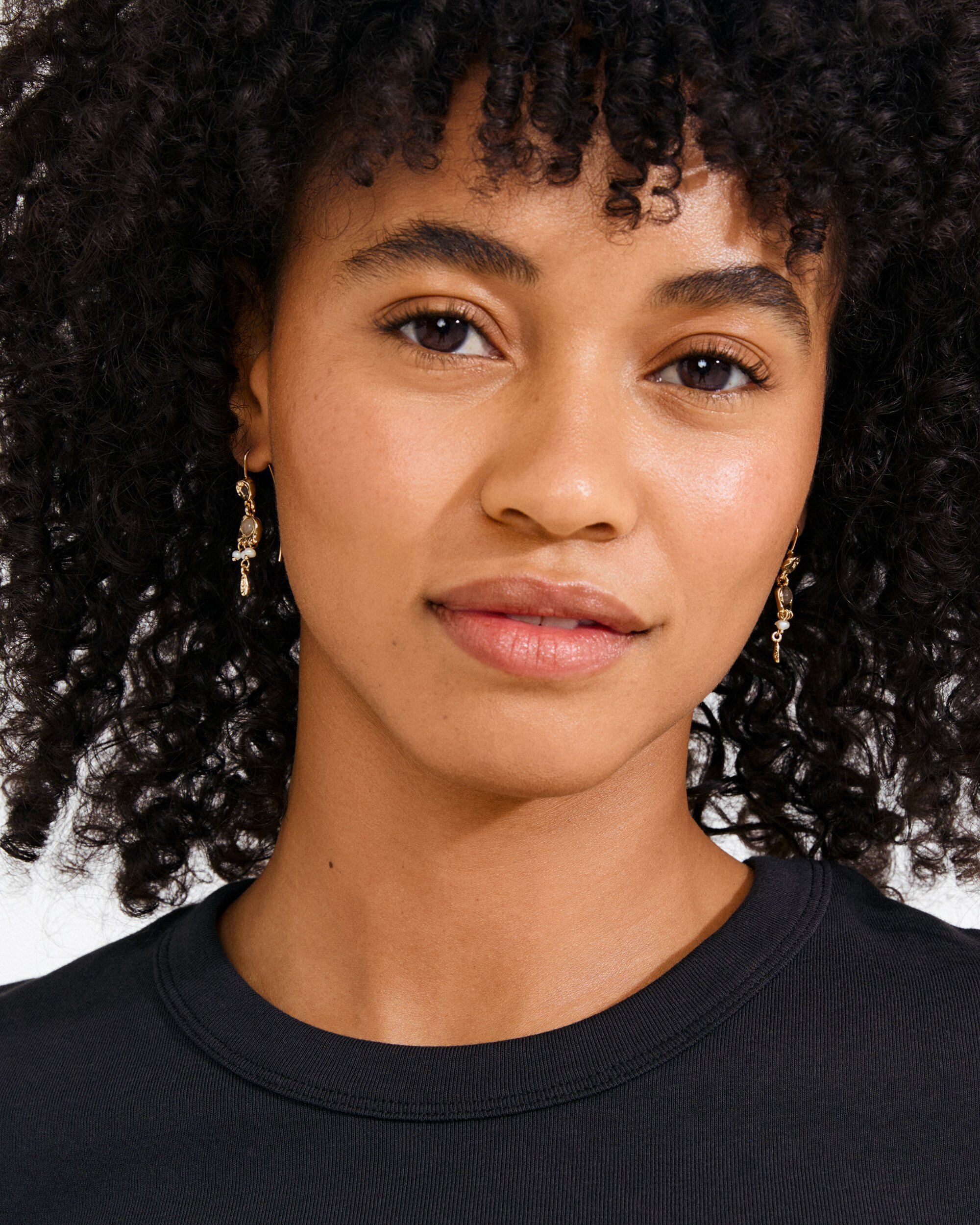 HERE earrings gold-plated