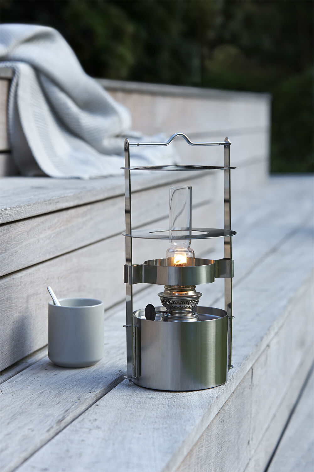 EM skibslampe H 34 cm steel