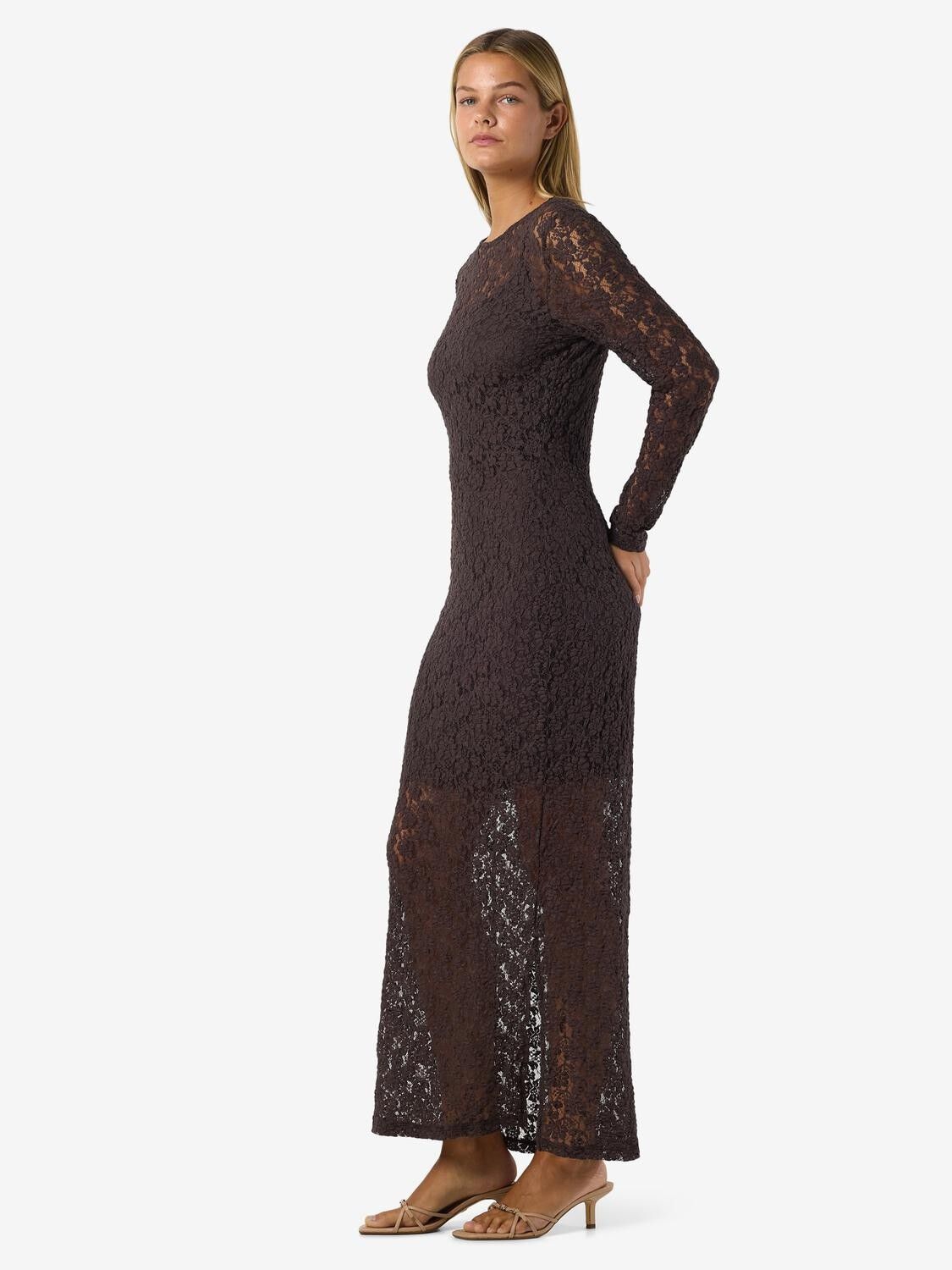 NMMIRIAM L/S MAXI LACE DRESS