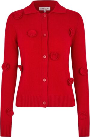 2530 Dense Wool Knit, Button Up Long Sleeve Polo Knit