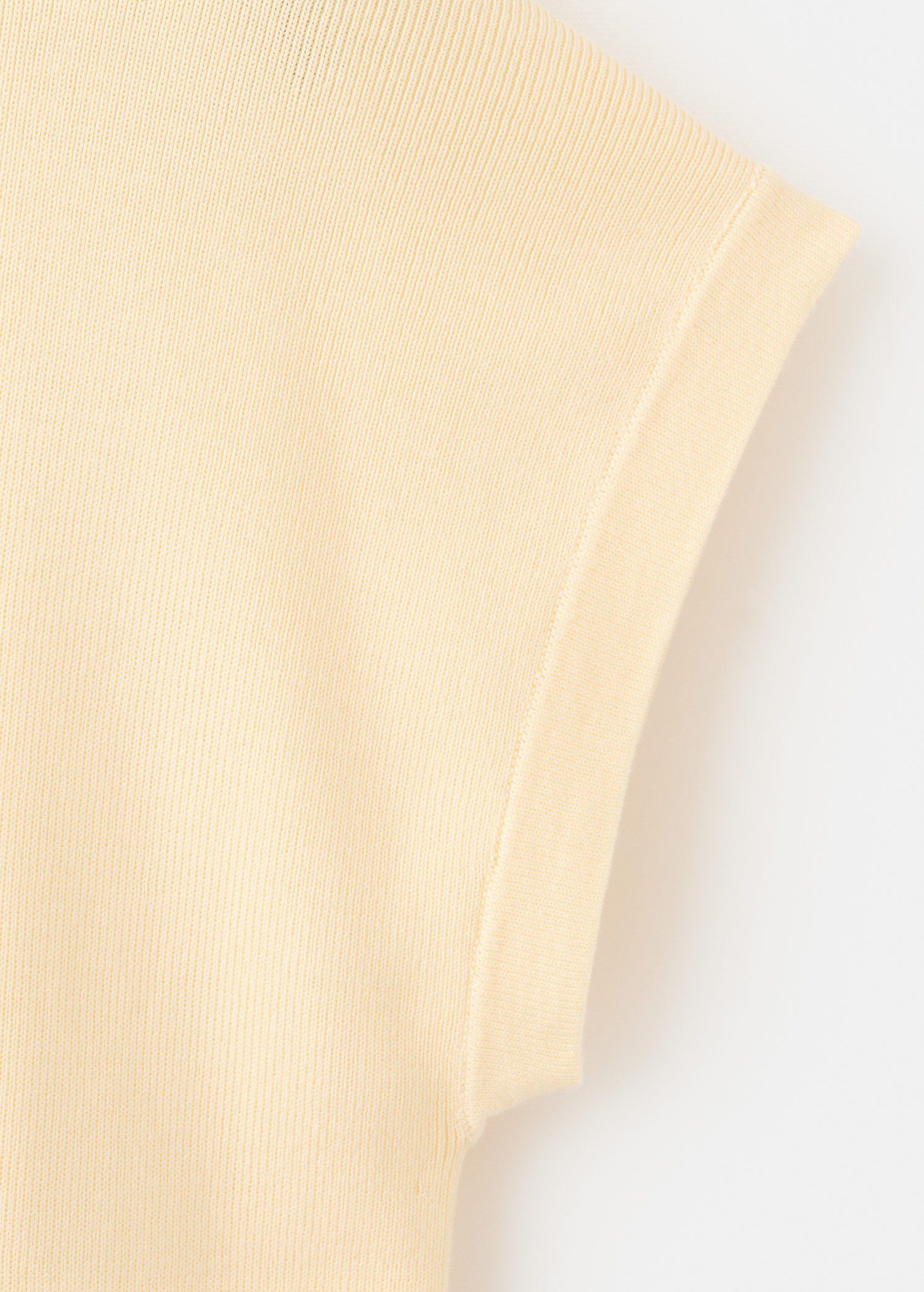 Short-sleeved knitted cotton sweate