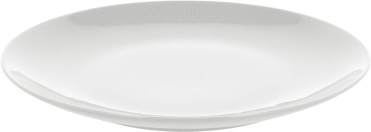 Tallerken flad Eventail 28 cm Hvid