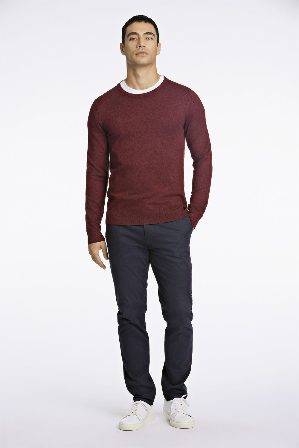 Ecovero L/S o-neck knit