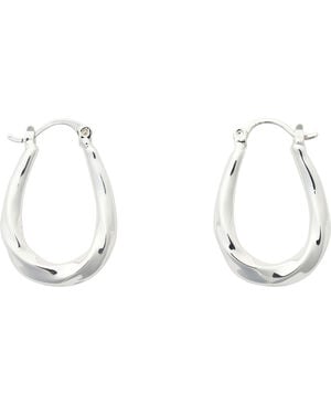 Embossed hoop earrings