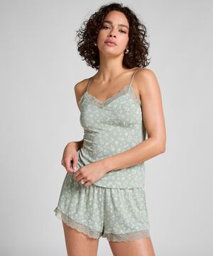 PJ CAMI LACE JERSEY DAISY