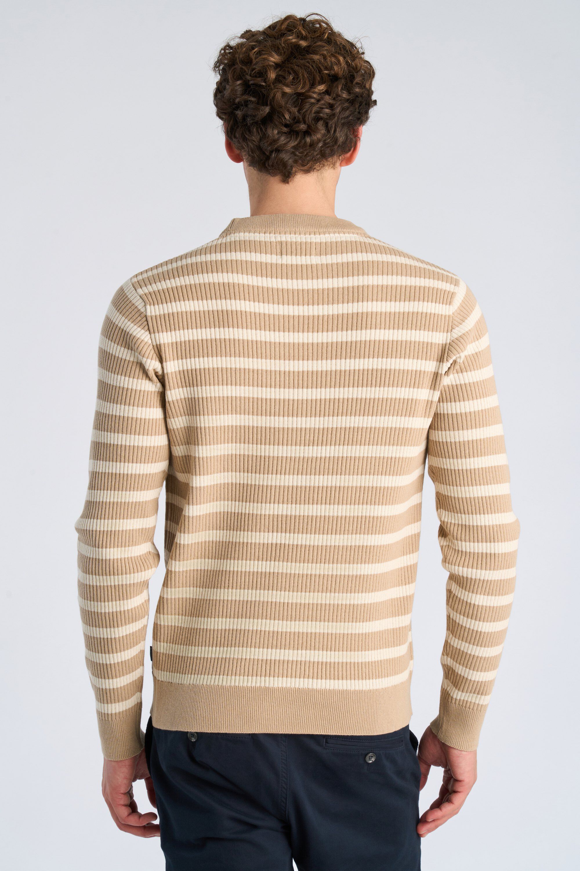 Recycled crew neck knit L/S