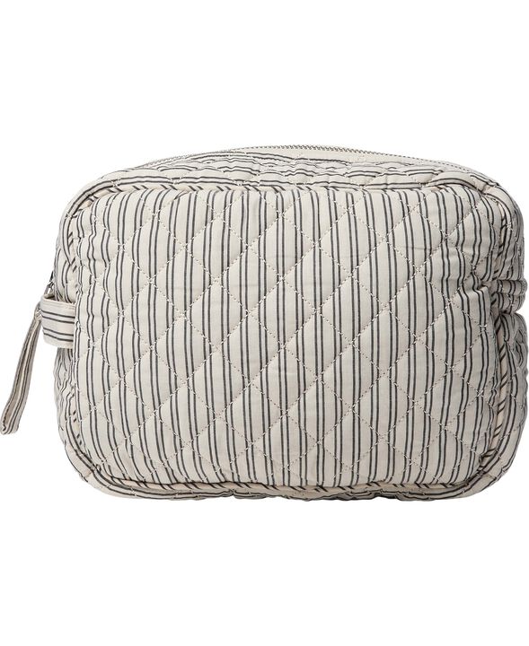 Moira 2 G toilettaske Beige / White Double Stripe