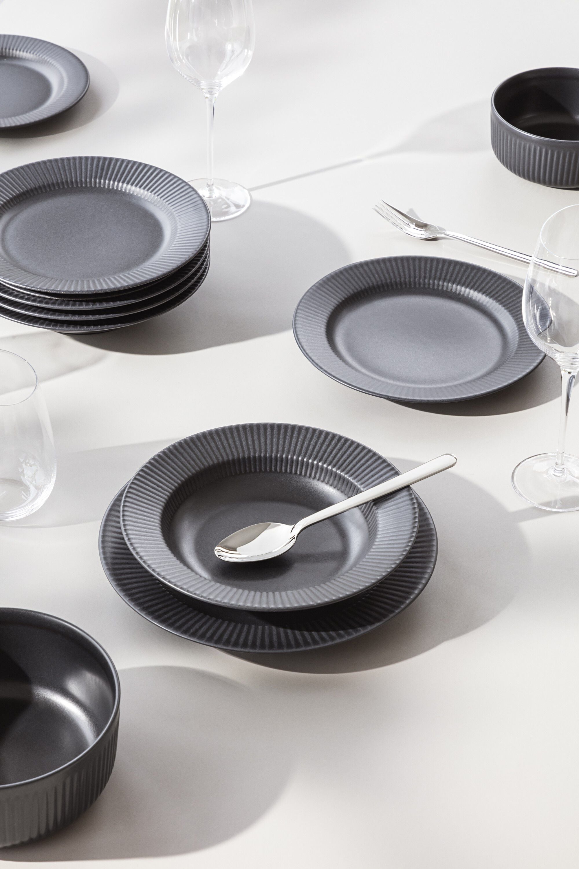 Legio Nova Frokosttallerken 22 cm Black - 4 stk