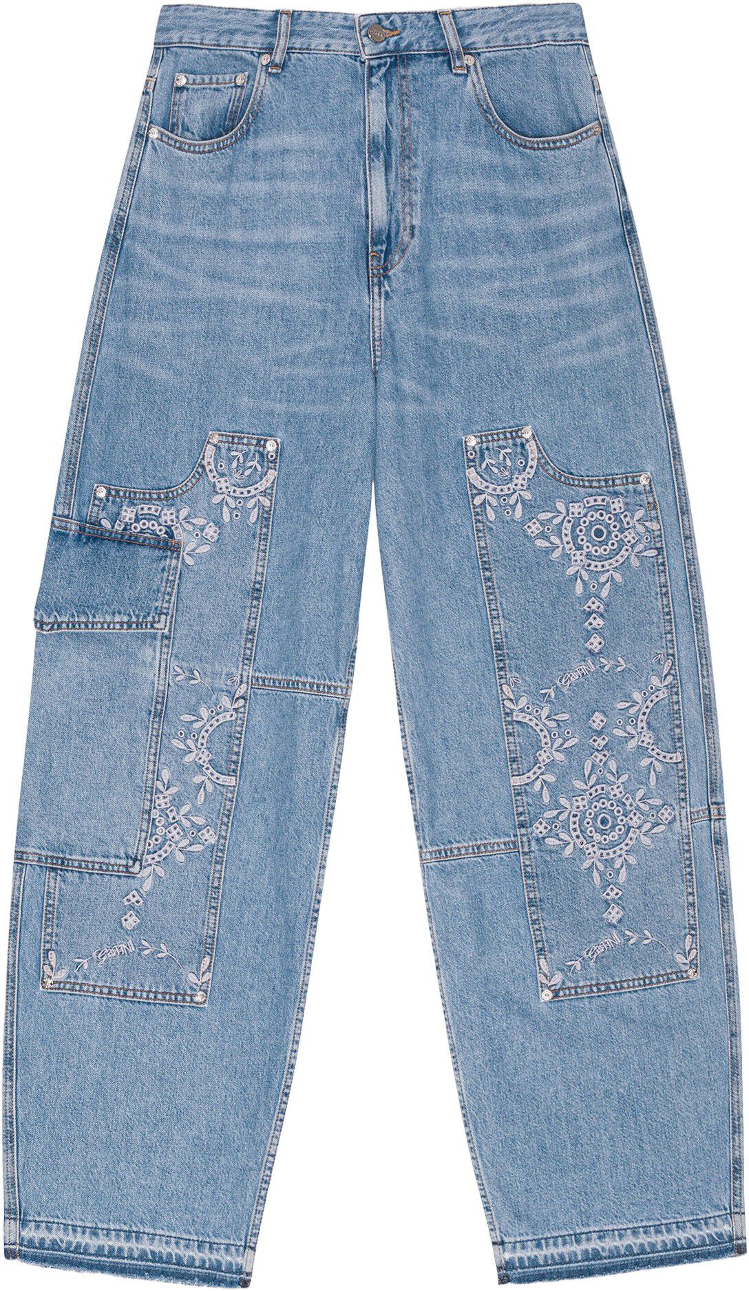 Broderie Anglaise Denim Carpenter J