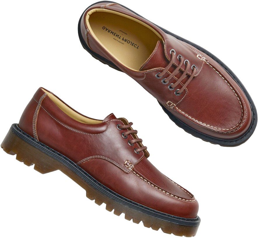 Pete Moc Toe - Brown Leather