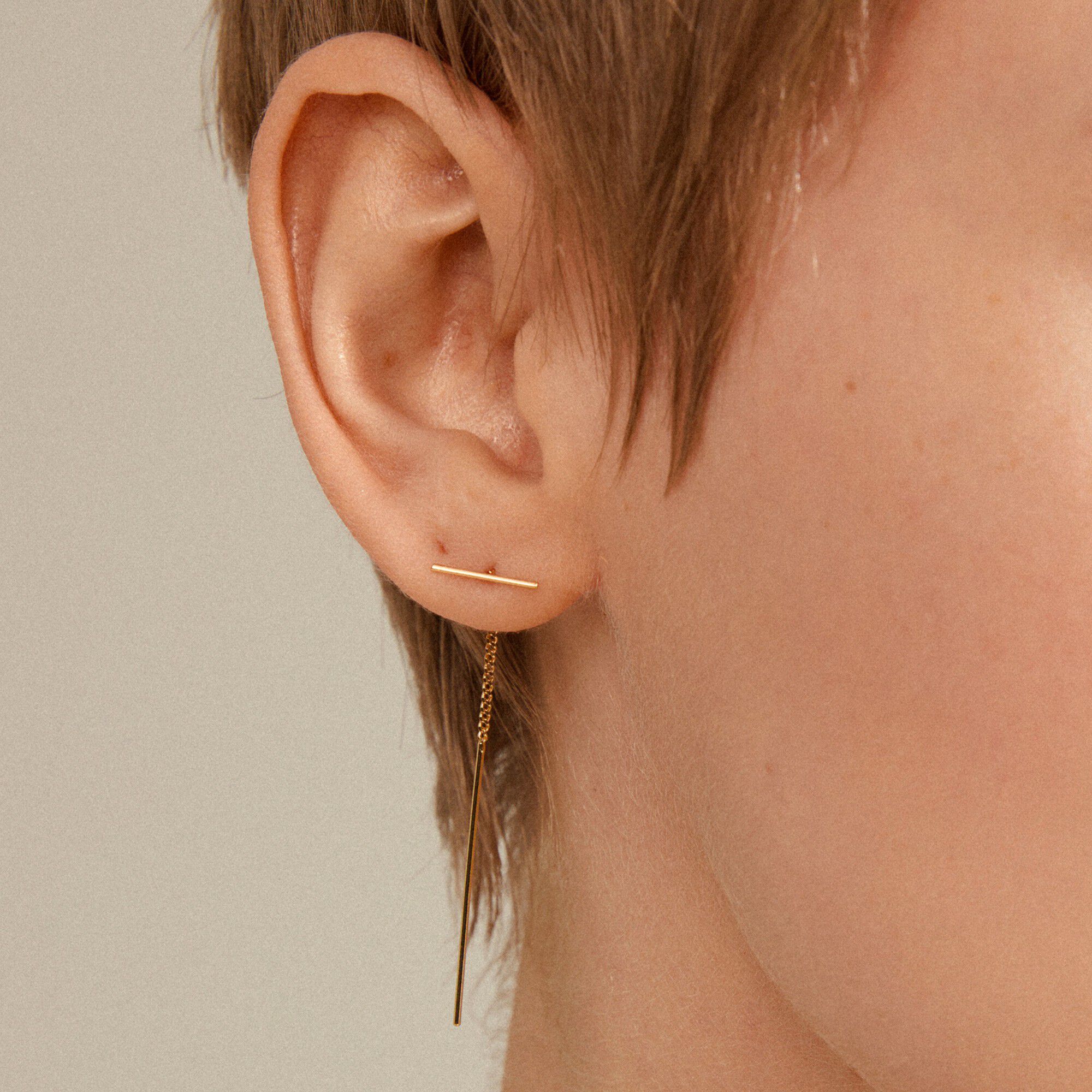 BRIELLE &oslash;reringe guldbelagt