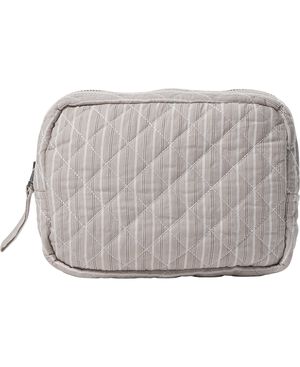 Moira 3 G make up bag Beige Stripe