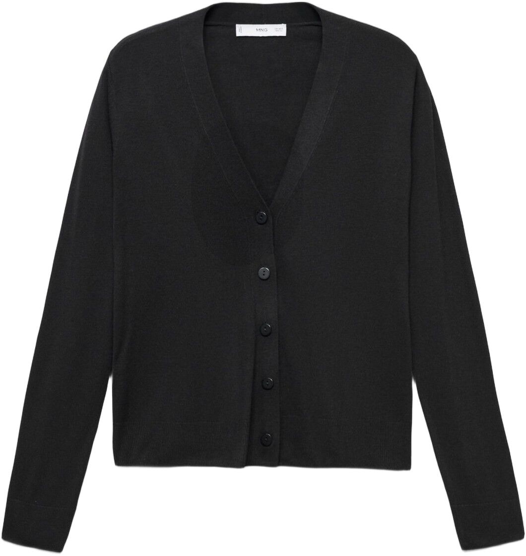 V-neck knitted cardigan