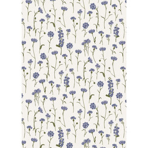 Gavepapir kornblomster 5 m/rulle