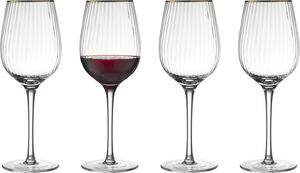 Rødvinsglas Palermo Gold 40 cl 4 stk.