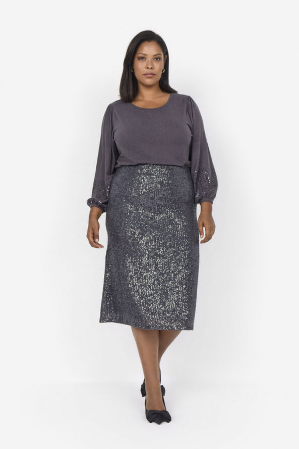 Curvy WA-KATHRINE 2 Nederdel Mørk grå