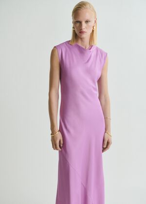 Satin midi dress