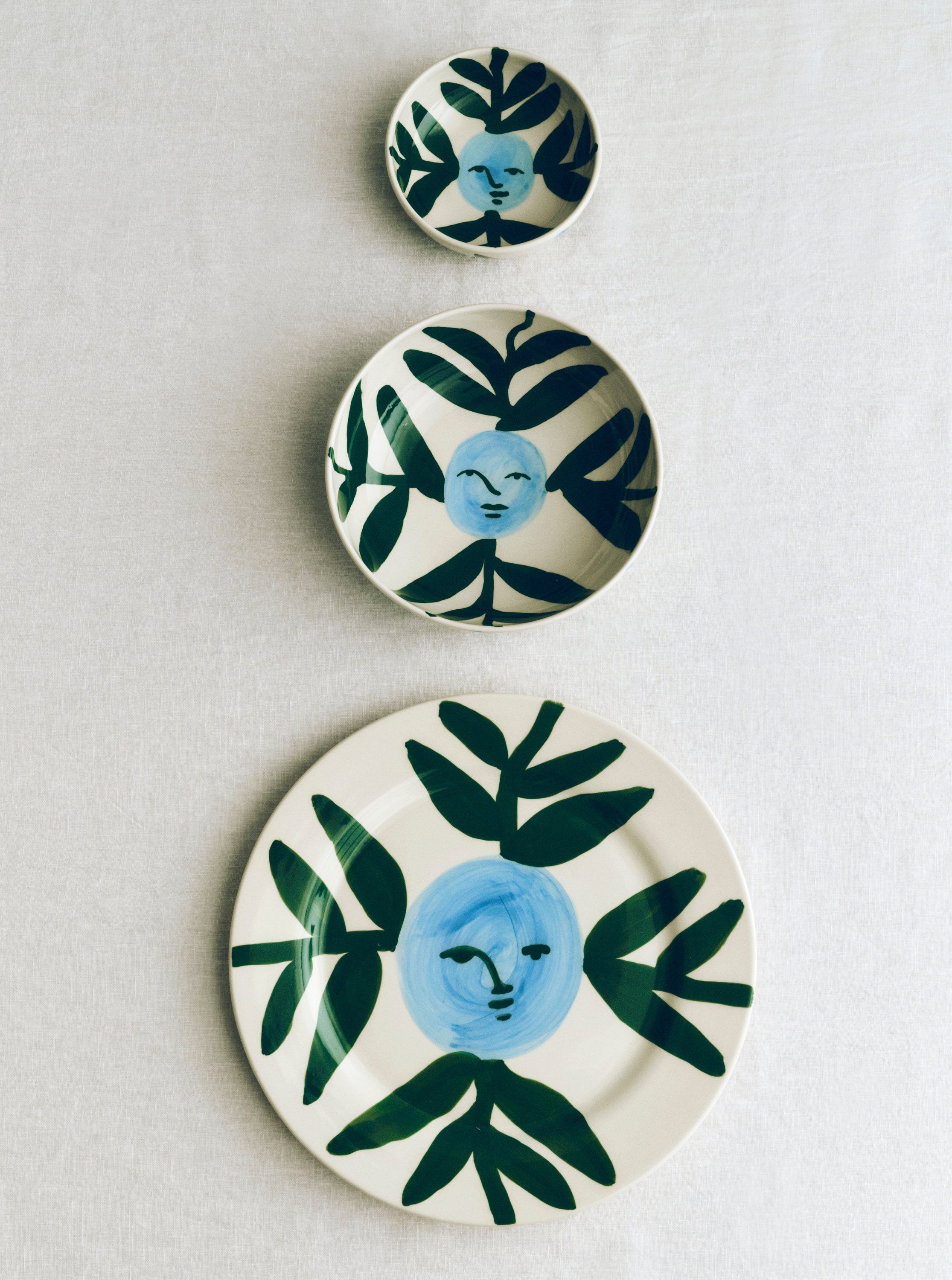 La Pittura Bowl - &Oslash;12 - Moon face vine