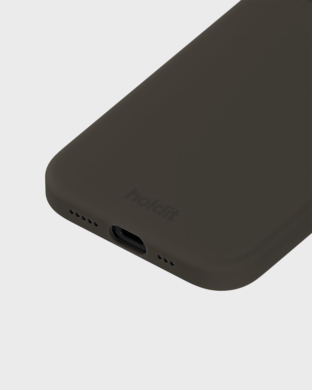 Silicone Case iPhone 15 Charcoal