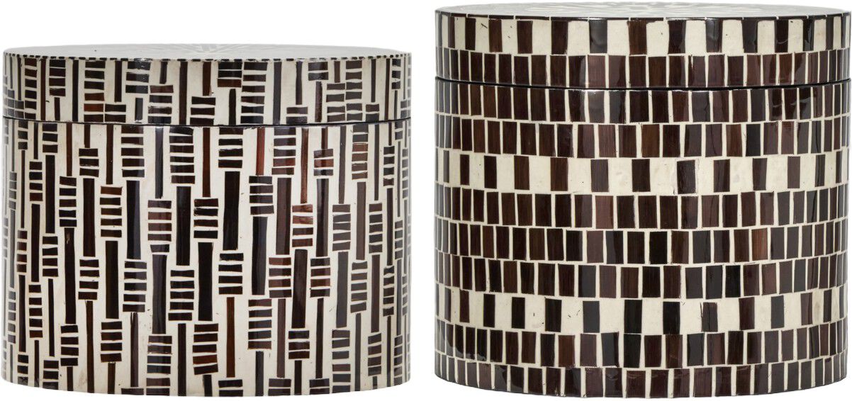 Opbevaringsbokse, HDLango, Brun:Natur