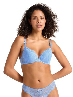 Malva push-up-bh med blonder