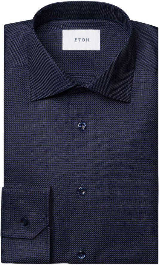 Contemporary Fit Houndstooth King Twill Shirt