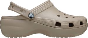 Classic Platform Clog W Taupe