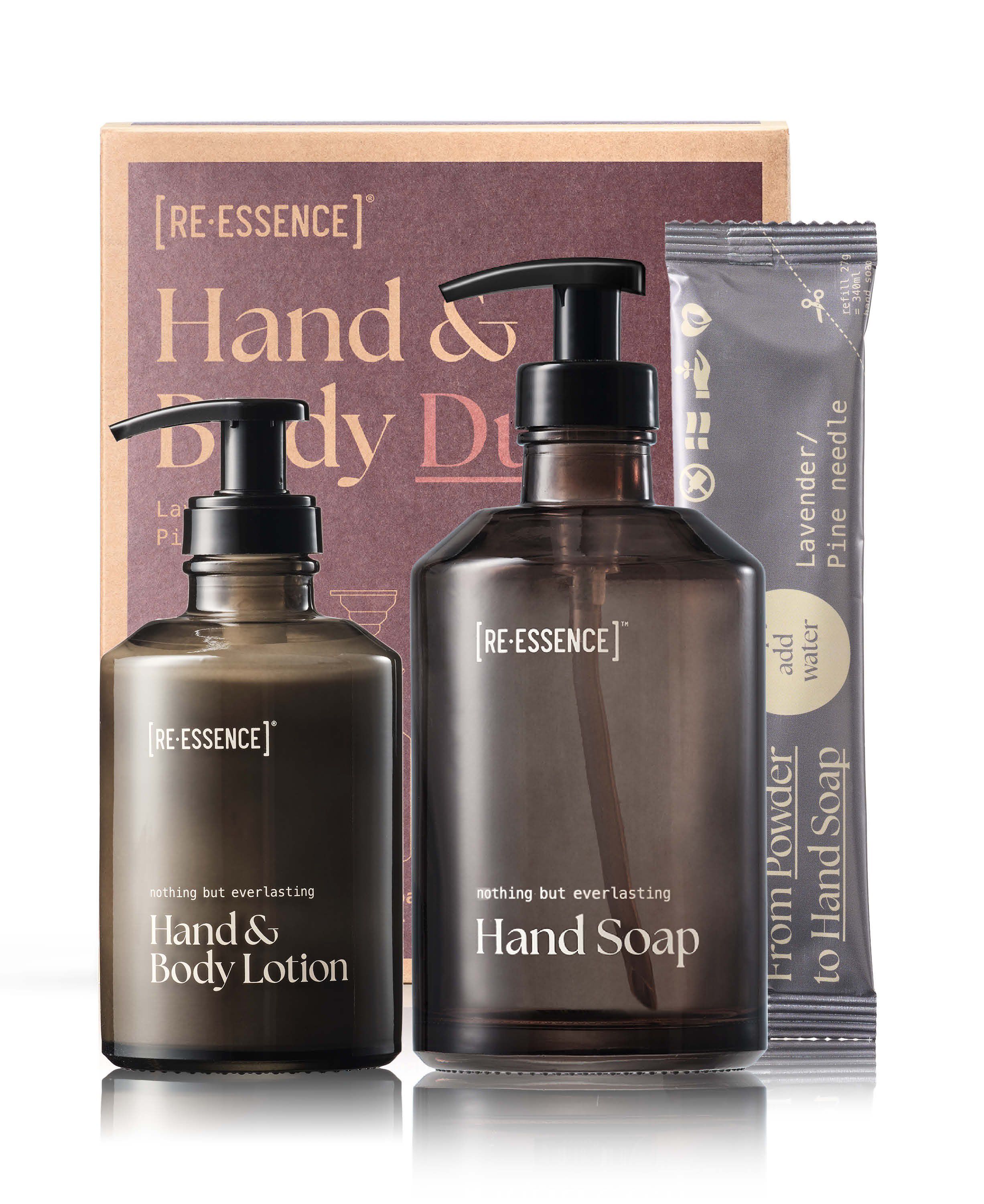 Gave s&aelig;t H&aring;nds&aelig;be + Lotion (Lavendel/Fyrren&aring;l)