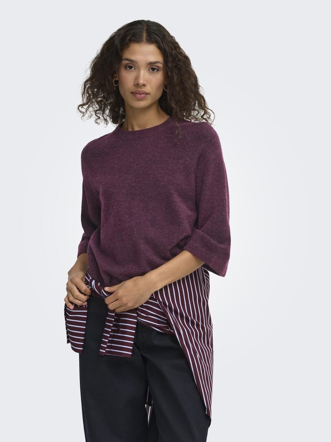 Onlsimoni 3/4 Pullover Knt Noos