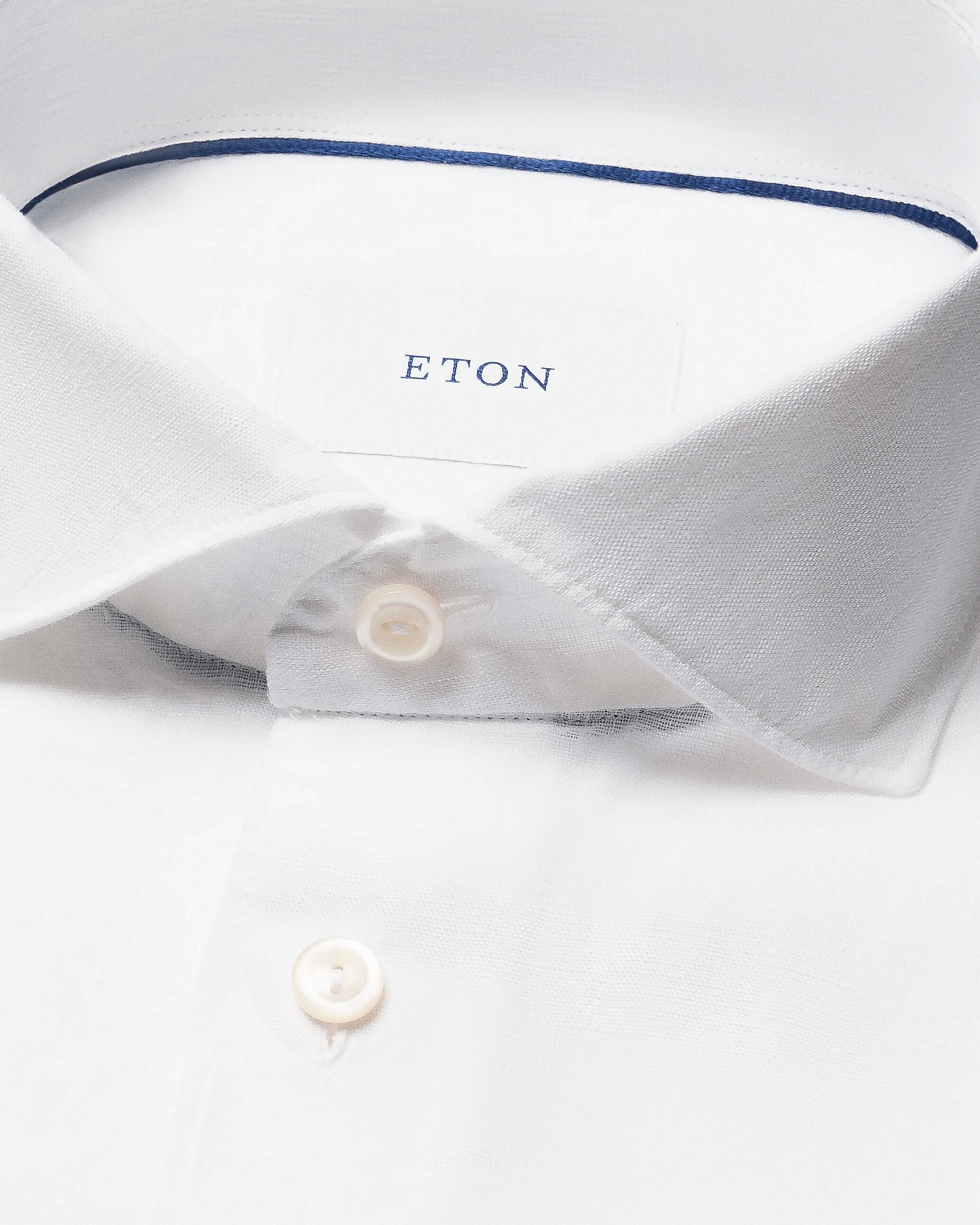 Regular Fit Light blue Solid Short Sleeve Linen Shirt