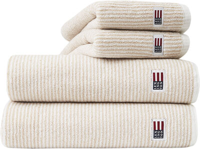 Original Towel White/Tan Striped