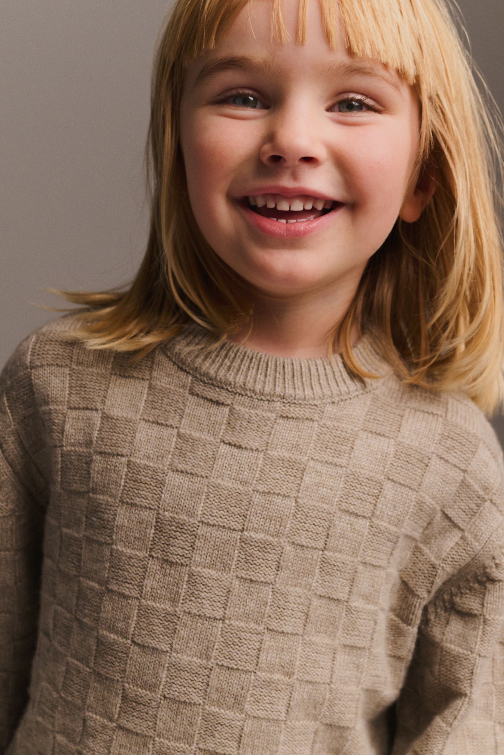 Strikka RWS wool & cashmere pullover med struktur