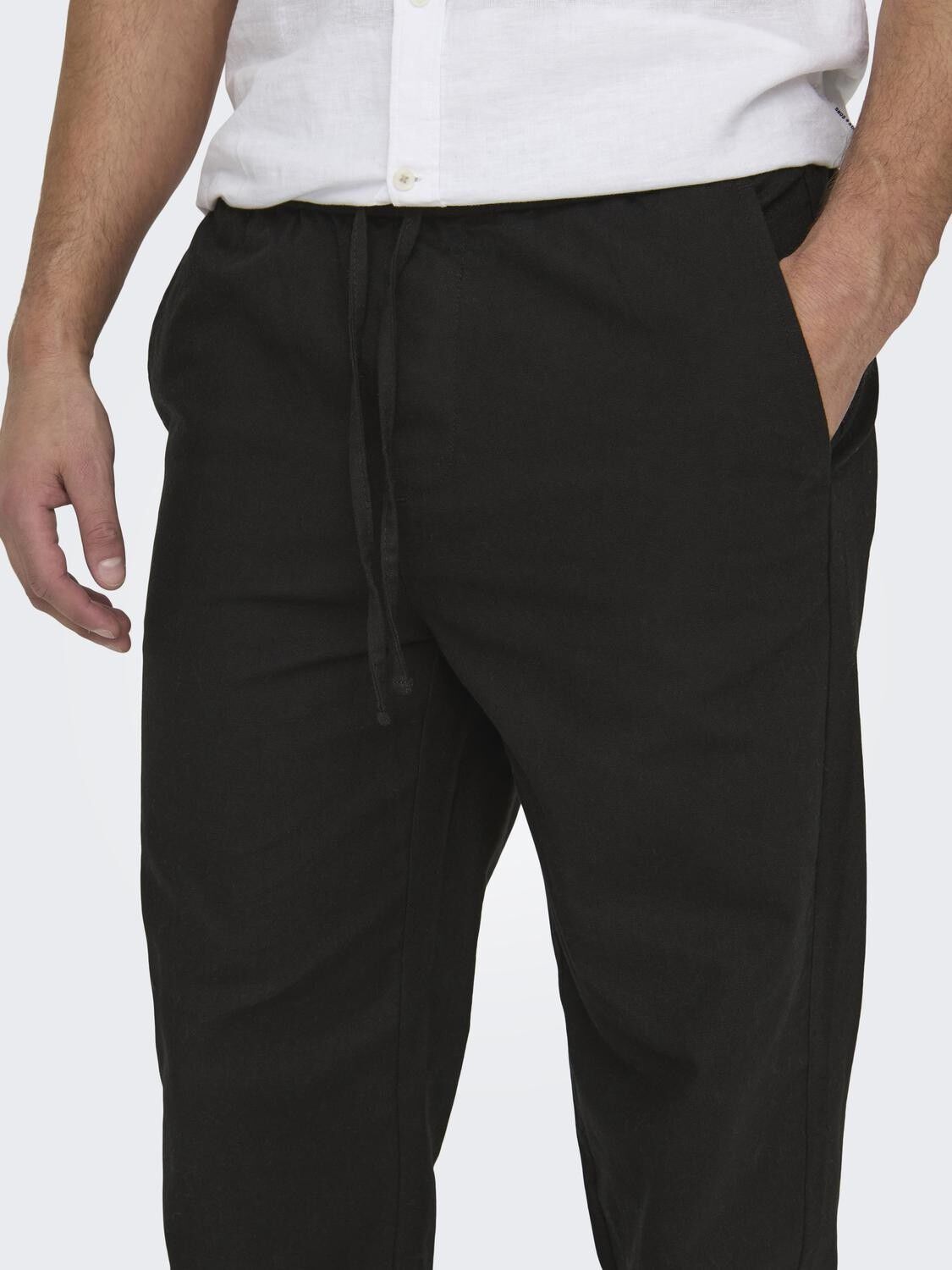 ONSSINUS LOOSE 0007 COT LIN PANT NO