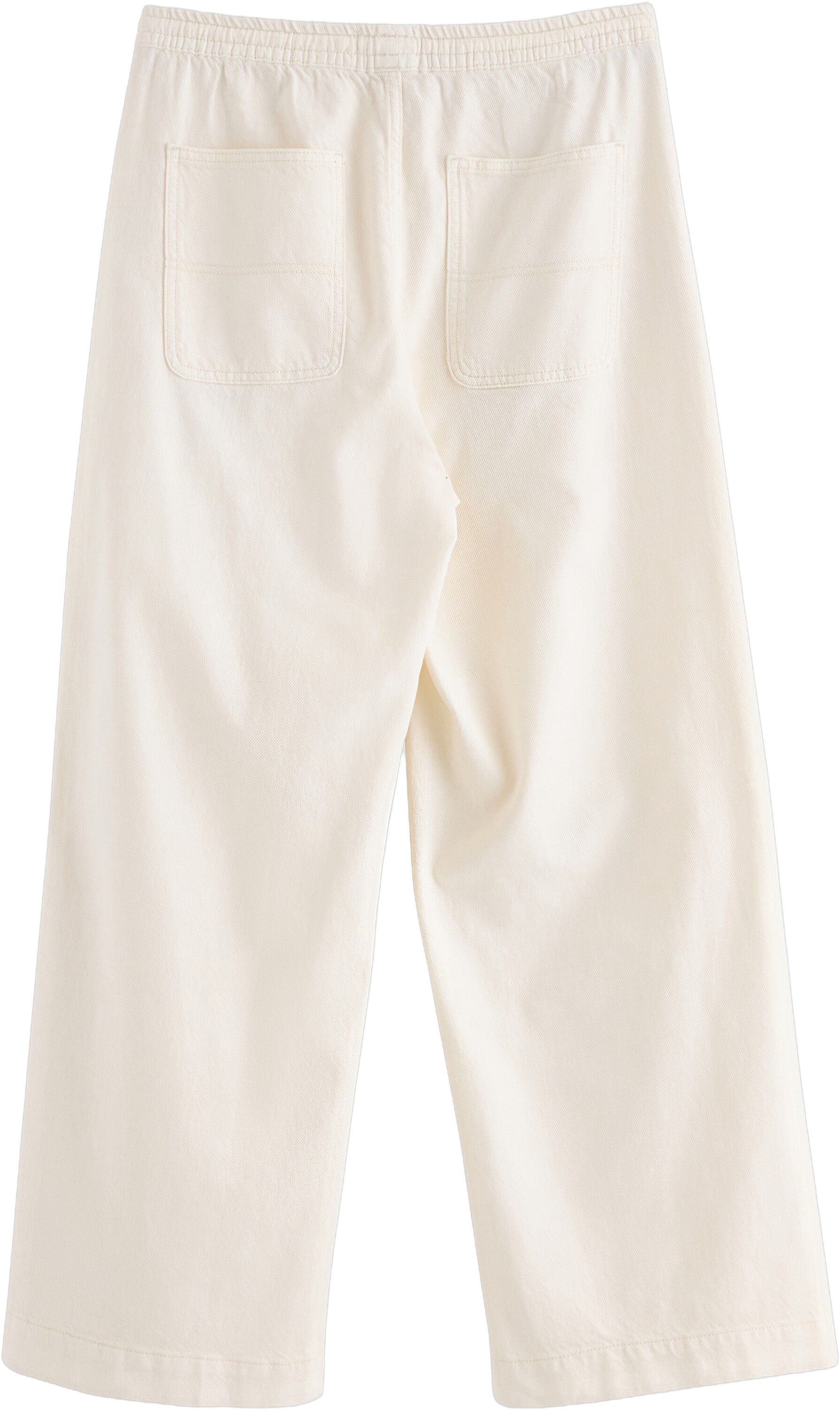 Wide-leg trousers with an elastic w