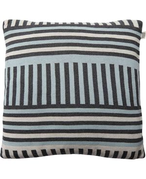 GRAPHIC STRIPE/BLÅ-BRUN, PYNTEPUDE