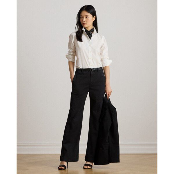 Stretch Cotton Chino Flare Pant