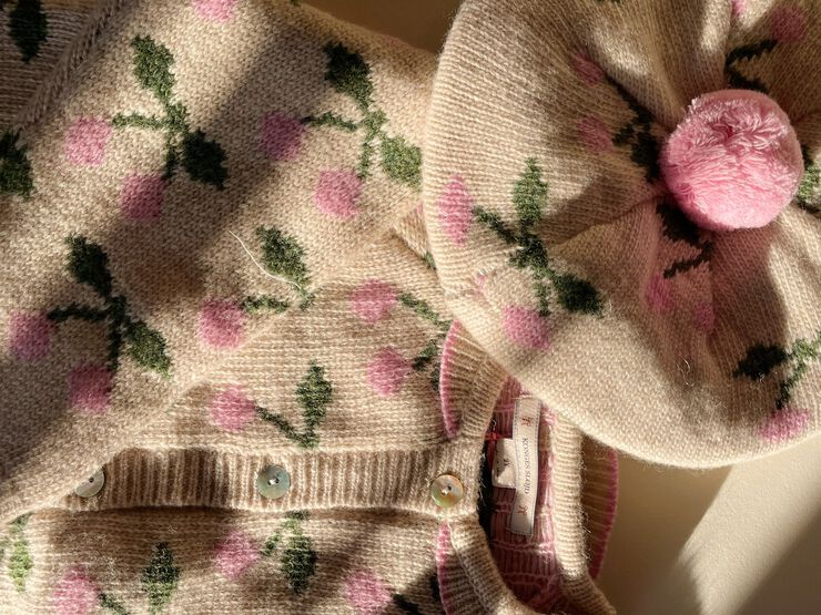BELOU KNIT COLLAR CARDIGAN