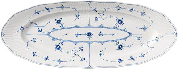 Musselmalet Riflet fad 60 cm