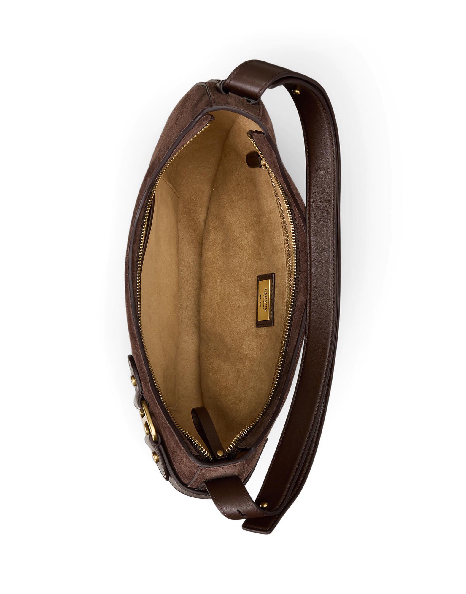 Suede Large Tasha Shoulder Bag