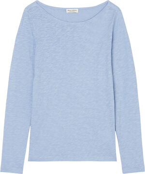 T-shirt, long sleeve, boat neck