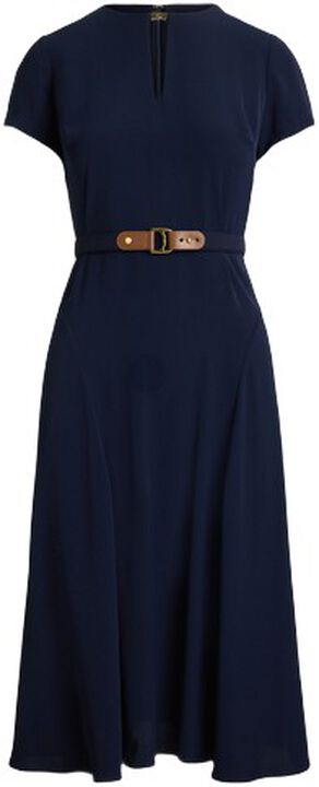 Belted Georgette Dress