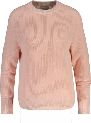 RIBBED KNIT COTTON C-NECK