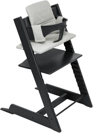 Tripp Trapp� Stol Black + Babyset + Pude i Nordic Grey