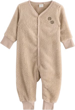 Mysig jumpsuit i mjuk pile med lån