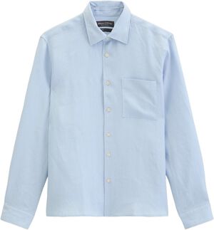 Kent collar, long sleeves, one rect