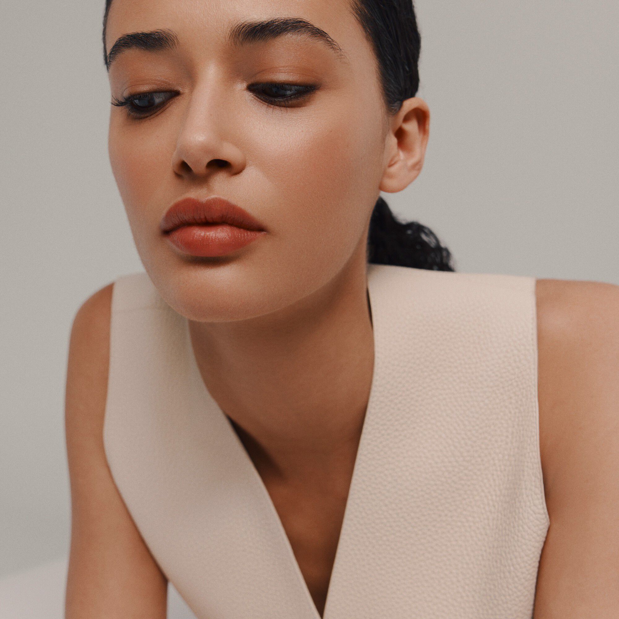 ROUGE HERMES SATIN LIPSTICK X3 BEIGE SANGUINE