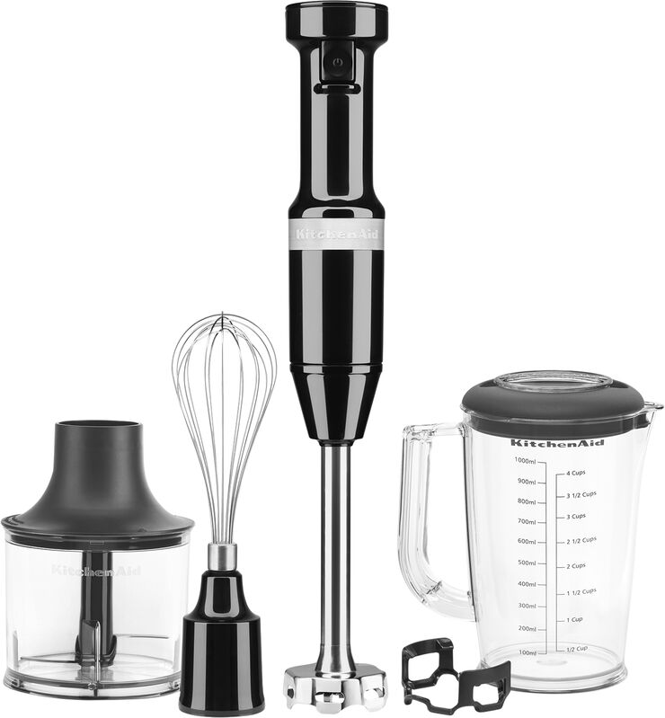 Stavblender-sæt 1 liter 180 watt Sort