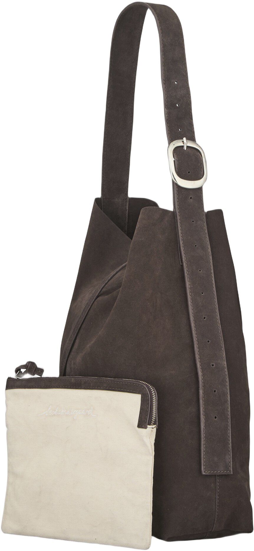 Suede Mae Buckle Bag